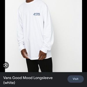 Vans “good mood” White long sleeve
